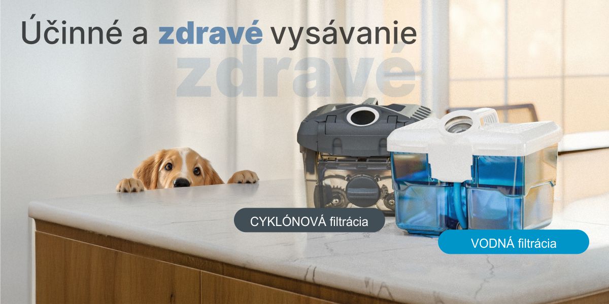 Filtračný systém 2 v 1 pre flexibilné a hygienické čistenie